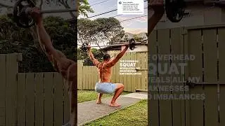 35 lbs./15.9 kg. Overhead Squat Assessment - age 54, May 28, 2023, 7:01 pm