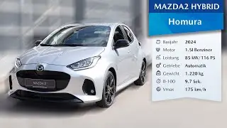 2024 Mazda2 1.5 Homura 116 PS | Stormy Silver (49S) | 360° Ansicht + Innenraum (4K)
