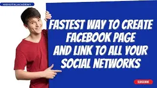 How to build a Facebook page quickly and connect to all of your social media accounts.