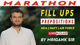 NDA, Navy & Air Force Fill Ups | NDA, Navy & Air Force English 2021 | English Marathon