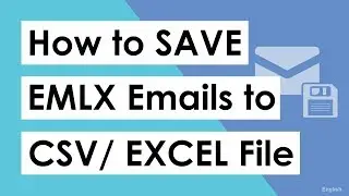 How can I save EMLX files to CSV files?