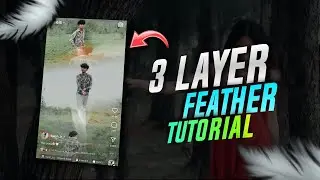 THREE LAYER FEATHER VIDEO EDITING | NEW TRENDING 3 LAYER FEATHER ANIMATION VIDEO TUTORIAL | CAPCUT