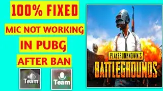 100% Fixed Pubg Mic Glitch after Ban | How to solve mic not working in pubg mobile after ban