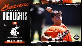 Oregon State Baseball Highlights: 5/31/26 vs. Washington State