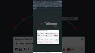 TEXT ARC ALIGNED EXPRES TOOLS IN AUTOCAD 