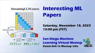 Interesting ML Papers - November 18 2023 Streaming LLM