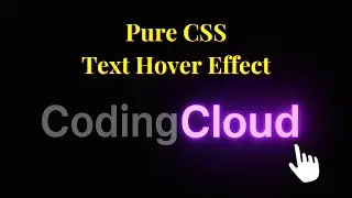 Glowing Text Hover Effect Using HTML & CSS | Neon Light Text Animation Tutorial