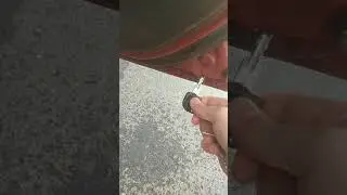 Water sounds coming from the car door. Drain holes where blocked 😂