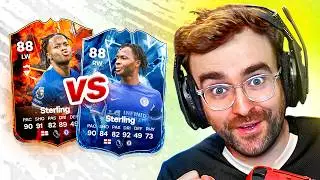 FC24 Squad Builder Showdown! FIRE vs ICE RAHEEM STERLING!!!