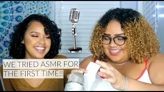 WE TRIED ASMR FOR THE FIRST TIME!! | TheRodriguezSisterz