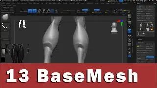 Esculpindo Personagem no Zbrush P13 #grátis​ #basemesh​ free #modelo​ base #stl​ zbrush free