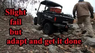 Slight fail but it was worth a try.  Wrong tool.  #winching #offroadconsulting #offroadrecovery
