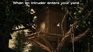 When an intruder enters your backyard at the start of an apocalypse.