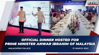 Official Dinner Hosted for Prime Minister Anwar Ibrahim of Malaysia 3/01/2023