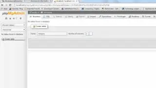 2. MySQL-Creating tables and adding content in phpmyadmin