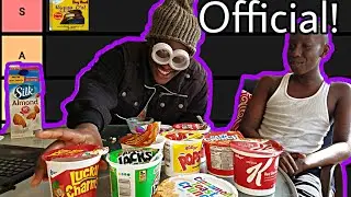 Breakfast Cereal Tier List - Eating Cereal For The Firsn't Time!