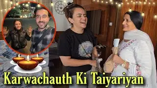 Karwa Chauth Ki Taiyariyan Ho Gai || Mummy Papa Aa Gaye Hamare Paas || Jyotika and Rajat