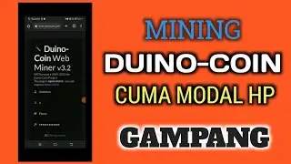 Mining Duinocoin dengan Browser