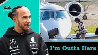 Lewis Hamilton Departing in New Private Jet after Winning the F1 Belgian GP 2024
