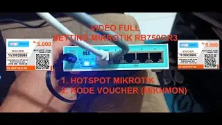Cara setting mikrotik dari awal untuk hostpot voucher dan tutorial mikhmon (RB750GR3)