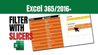 How to filter data with SLICER BUTTONS - Excel