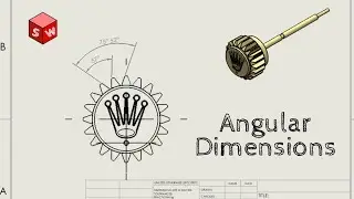 How to Create Angular Dimensions | Solidworks Drawing Tutorial for Beginners