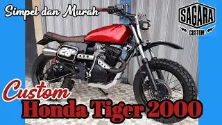 Proses custom motor Honda Tiger 2000 harga murah meriah