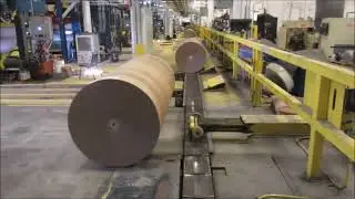 Floor mounted roll pushers