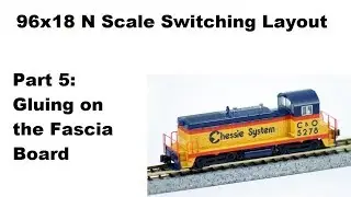 96x18 Switching Layout - Part 5 - Gluing on the Fascia Board