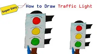 How To Draw Traffic Light | Easy Drawing Step by Step