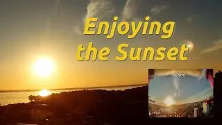 Enjoying  a Winter Sunset  - Quick FPV Practice