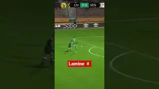 Coup de pieds arrêté de lamine camara contre Côte d’Ivoire 