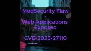 ModSecurity Flaw-Web Applications Exposed - CVE-2025-27110