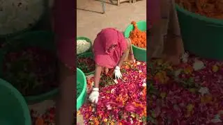 Here’s how flowers are turned into incense in India. 