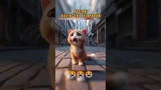 Kasian kucing ini kelaparan 