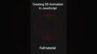 New Video Uploaded !! Creating 3D Rotating Sphere In JavaScript || 