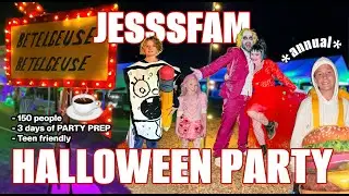 72 HOURS of JESSSFAM'S *annual* (biggest) HALLOWEEN PARTY of all time! (prep... + ALL the tea ☕️)