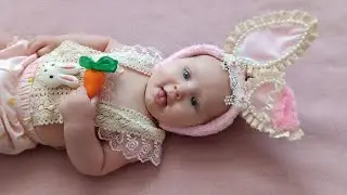 Идея для фотосессии с детьми до 1 года. Реквизит для фотосессии ребёнка своими руками