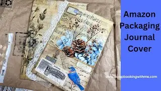 EASY JOURNAL COVER USING AMAZON PACKAGING FOR STACKED ENVELOPES