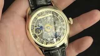 Patek Philippe - парад планет, часы по идее клиента в золотом корпусе