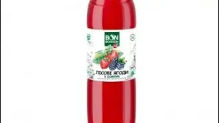 реклама напитка bon boisson лесные ягоды