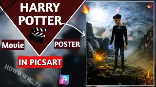 Harry Potter movie poster editing Tutorial in PICSART // Harry Potter ARTWORK // TIP'S. 