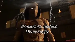 Win Ratio% against Moonknight || Marvel DC Winratio 