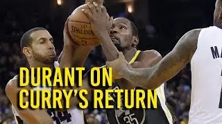 Durant on Curry's return, relationship with referees