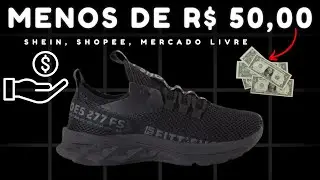 TÊNIS masculino MAIS BARATO da SHEIN, SHOPEE, e MERCADO LIVRE.. VALE A PENA?
