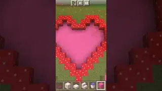 Valentine Heart Fountain Design Minecraft 