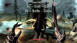 Skyrim Dragon Shout compilation video