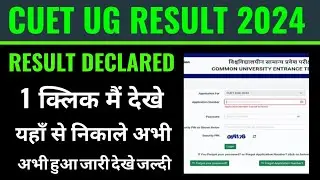 cuet ug result 2024 kaise check kare, how to check cuet ug result 2024, cuet ug result 2024  hindi