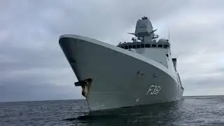 Træning af Fregatten Iver Huitfeldt før mission i Hormuz-strædet