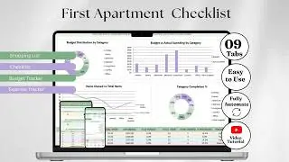 First Apartment Checklist Excel Template: 300+ Item Moving & Budget Planner | YourPlanners